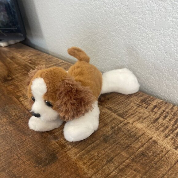 AURORA MINI FLOPSIE 8" PLUSh King Charles Spaniel Dog Soft Toy  31712 - Picture 4 of 8